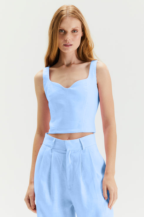 TOP AZUL